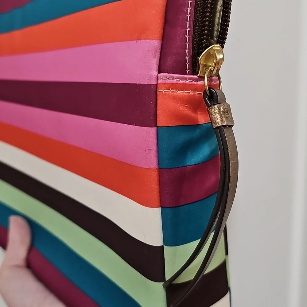 Coach Multicolor Striped Laptop Sleeve